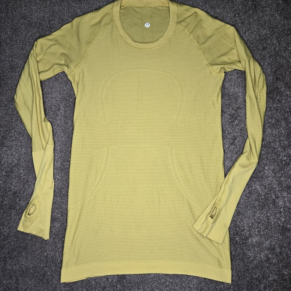 Lululemon‎ Swiftly Tech Long Sleeve Top Grape Leaf Green